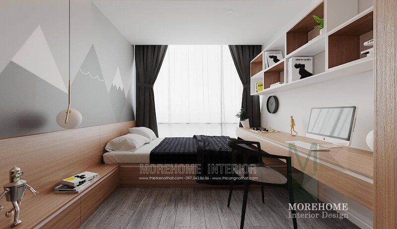 Lựa chọn 20 hình ảnh thiết kế giường ngủ căn hộ tiện nghi, tính năng vượt trội cho sử dụng